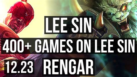 LEE SIN Vs RENGAR JNG 2 0 9 1 0M Mastery 400 Games KR Master