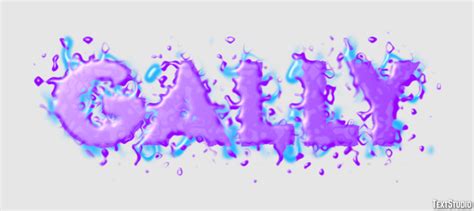 Gally | Spectacular Splash | Text Effect Generator