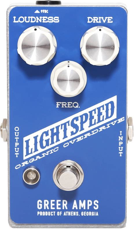 Greer amps Lightspeed Pédale overdrive distortion fuzz