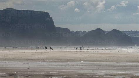 United Kingdom Cornwall Newquay Beach Stock Photo