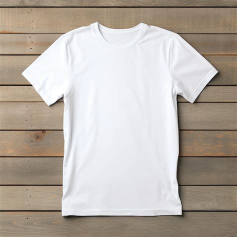 Maqueta De Camiseta En Blanco Imagen Premium Generada Con Ia