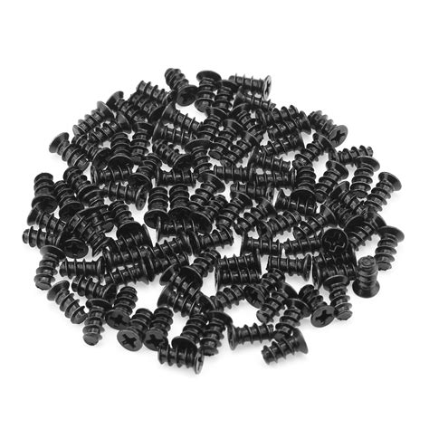 HELIFOUNER 100 Pieces Black Computer Case Fan Screws M5x10mm Computer