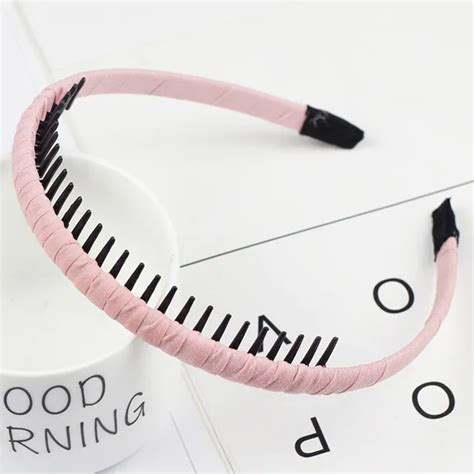 High Quality Multi Color Hairbands With Teeth Practical Cloth Hair Band For Women Korean Style