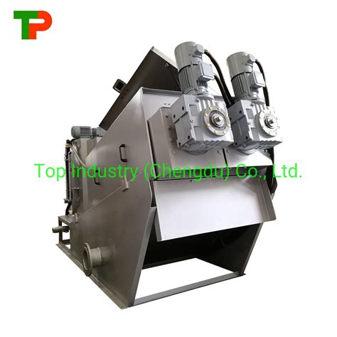 Activated Sludge Treatment Sludge Thickening Multi Plate Screw