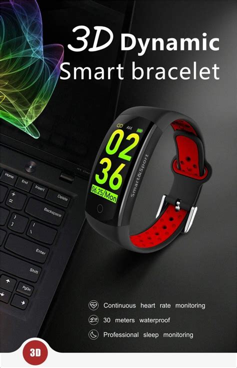 New Fitness Bracelet IP68 Waterproof Dynamic Heart Rate Blood Pressure – Smart Moderns