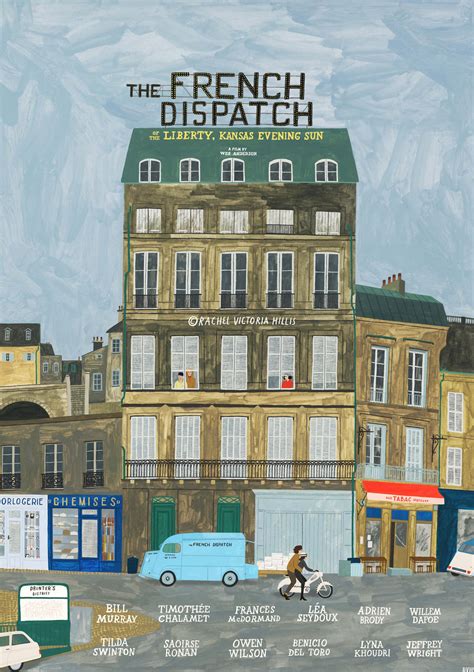 The French Dispatch - Rachel Victoria Hillis Illustrations