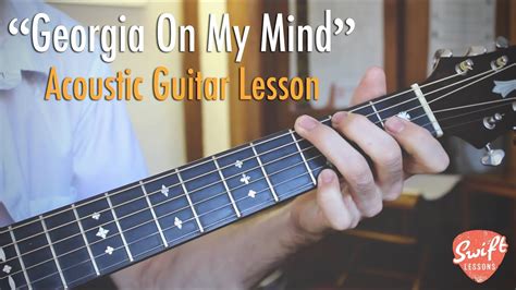 Ray Charles Georgia On My Mind Guitar Lesson YouTube