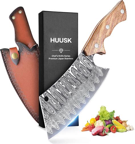 Amazon Huusk Cuchillo Japon S Cuchillo De Carnicero Forjado A