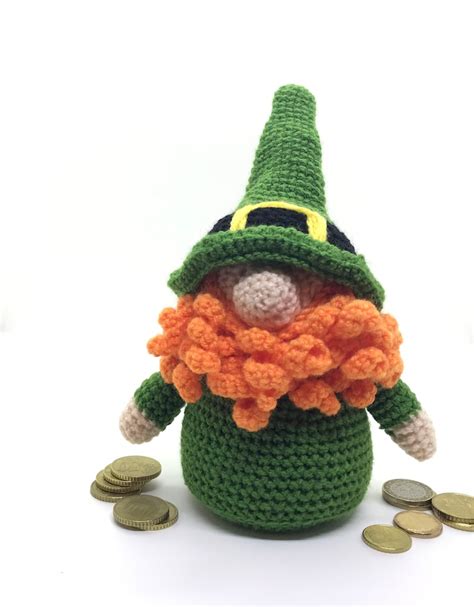 Leprechaun Crochet Pattern St Patricks Day Gnome Amigurumi Etsy