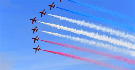 Red Arrows And Kings Coronation Flypast Aircraft Can Be Tracked In