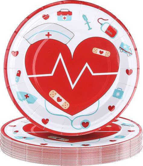 Amazon Pandecor Pieces Thank You Nurses Disposable Paper Plates