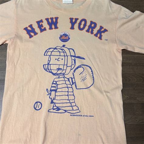 Yahoo オークション MLB ニューヨークメッツ スヌーピー Tシャツ Ne