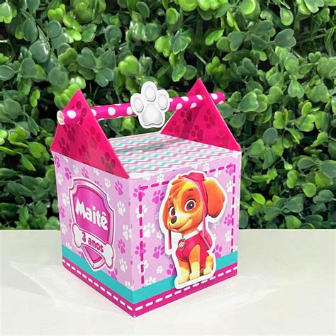 Personalizados Skye Patrulha Canina Kit Caixas Elo