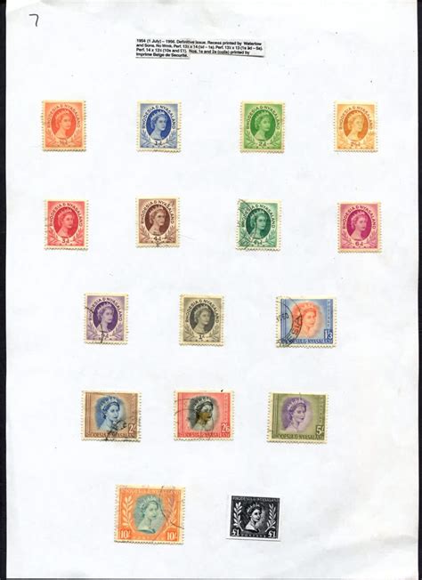 Zimbabwe Rhodesia Nyasaland Rhodesia And Nyasaland 15 Stamps