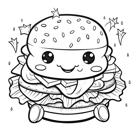 Kolorowanki Hamburger Hamburger