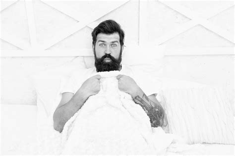 Premium Photo Comfort And Relax Tips Sleep Better Bearded Man