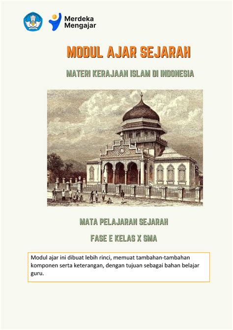 16a Modul Ajar Sejarah Fase E MODUL AJAR SEJARAHMODUL AJAR SEJARAH