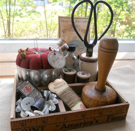 Sewing Notions Tinket Box 3 Sewing Room Decor Sewing Items Vintage