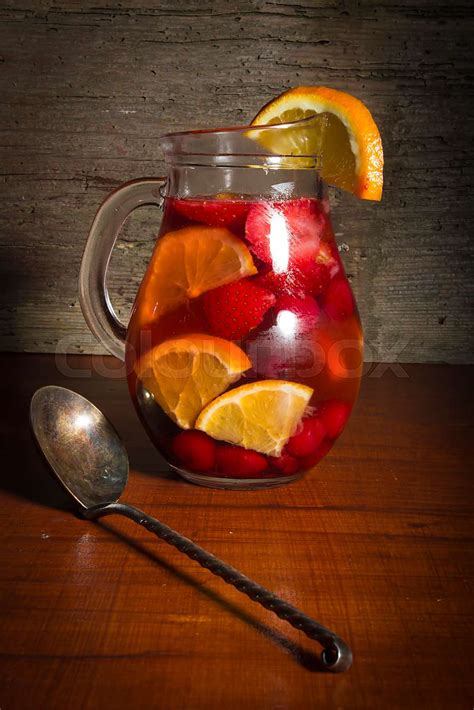 Sangria In A Jug Stock Image Colourbox