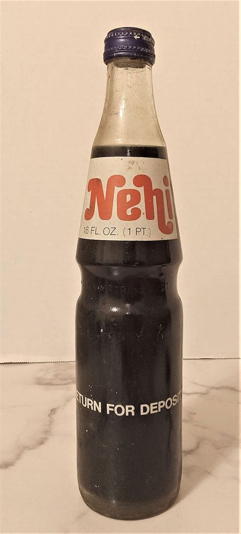 Vintage Nehi 16 Oz Soda Bottle Full/sealed - Etsy