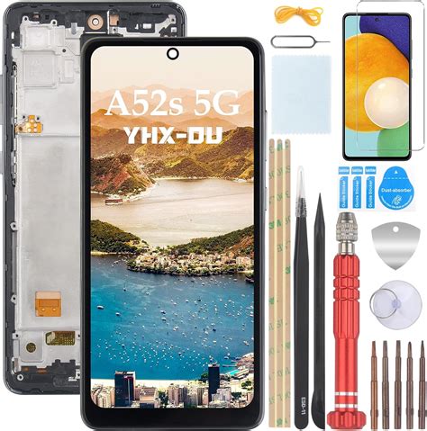 Yhx Ou Noir Cadre Tft Cran Lcd Pour Samsung Galaxy A S G Sm