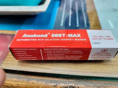 Sensil Anabond 666 Tmax Gasket Maker At Rs 28 Piece In Gulbarga ID