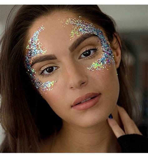 Image Result For Glitter Makeup Festival Glitter Festival Makeup Glitter Rave Makeup