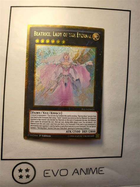 Beatrice Lady Of The Eternal Pgl En Gold Secret Rare St Edition