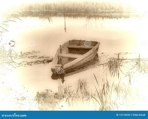 Old vintage boat stock photo. Image of lake, background - 13116536