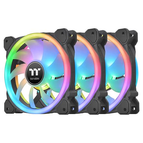 Buy Thermaltake Swafan Pwm Trio Rgb Fan Pack Black Cl F Pl Sw