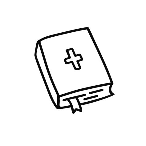 Premium Vector | Bible vector doodle Hand drawn simple holy bible book ...