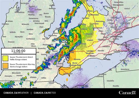 ECCC Weather Ontario On Twitter A Line Of Thunderstorms Has