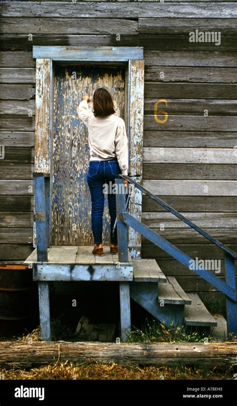 Girl Knocking On Door Dark Hi Res Stock Photography And Images Alamy