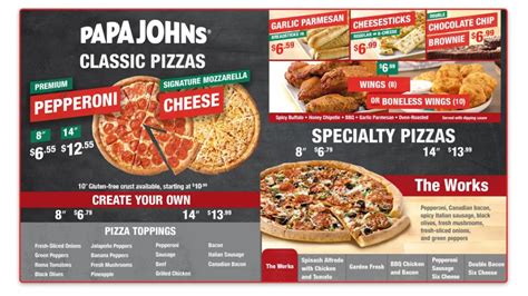 Papa Johns Menu Prices 2024 In Ireland Updated March