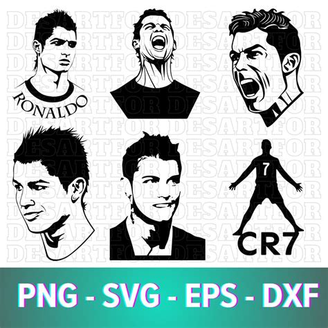 Ronaldo Svg Cr7 Svg Cristiano Ronaldo Svg Ronaldo Png Cr7 Goat Svg