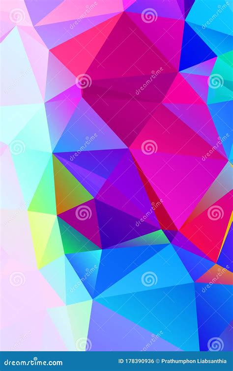 Background Vivid In The Style Of Cubism Color Wallpapers Stock Vector