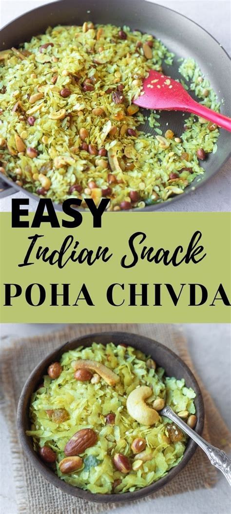 Roasted Poha Chivda Namkeen Snack Piping Pot Curry