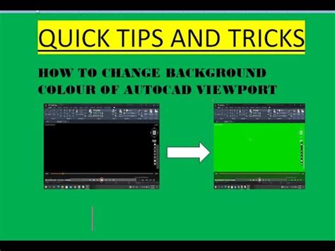 HOW TO CHANGE BACKGROUND COLOUR OF AUTOCAD VIEWPORT YouTube