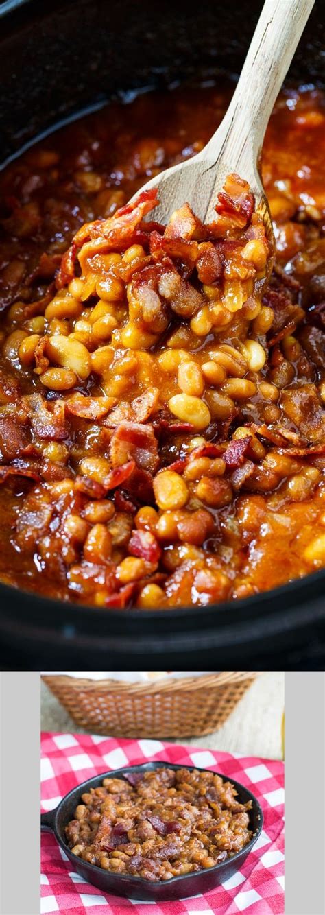 Slow Cooker Bourbon Baked Beans