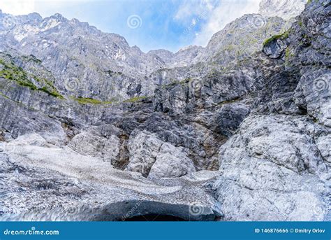 Lodowa Jama Pod Lodowem W Alps G Rach Blisko Koenigssee Konigsee