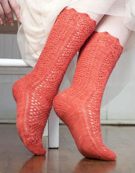 Interweave Favorites Lovely Lace Sock Knitting Pattern Collection