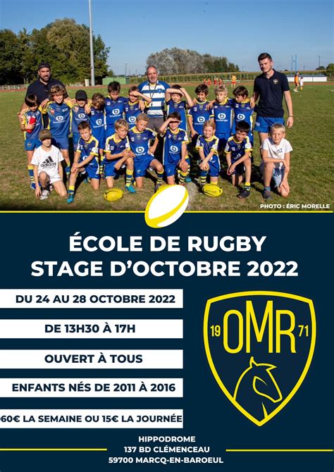 Stage Edr D Octobre Olympique Marcquois Rugby