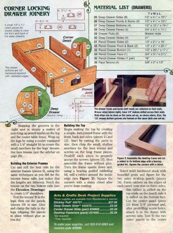 Arts and Crafts Desk Plans • WoodArchivist