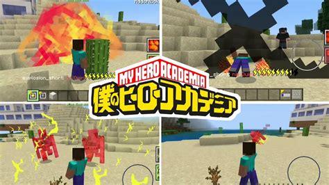 Minecraft My Hero Academia Anime Modaddon For Mcpe 119 Youtube