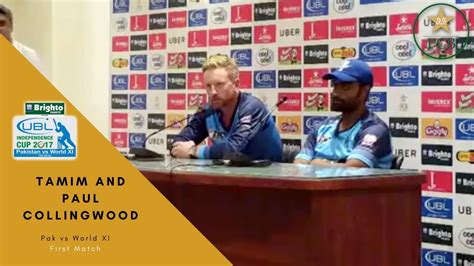 Paul Collingwood And Tamim Iqbal Press Conference At Gsl Independence