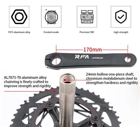 JIANKUN Bike Crankset IXF Bike Crankset RFA Road Bike Crankset BCD110