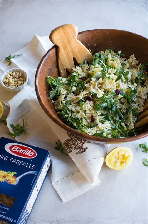 Lemon Arugula Pasta Salad A Simple Springtime Shower Recipe