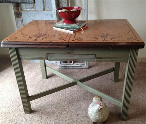 Vintage Enamel Top Kitchen Table Etsy