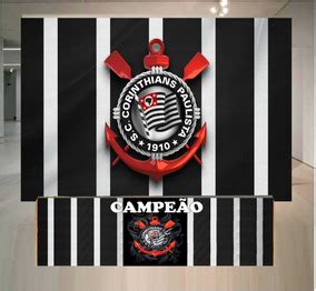 Painel Do Corinthians Para Aniversario Decora O De Festa No Mercado