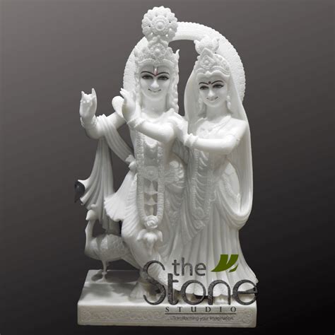 buy beautiful radha krishna marble statue ft  stone studio
